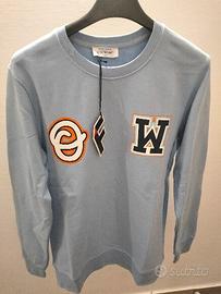 Felpa Off White girocollo azzurra taglia S.
