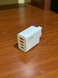 Caricabatterie 120w con 4 porte USB