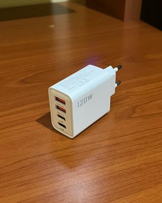 Caricabatterie 120w con 4 porte USB