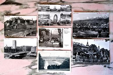 AUSTRIA - LOTTO 7 CART. ORIGINALI 1956 - VIAGGIATE