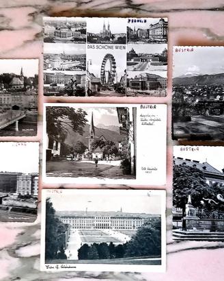 AUSTRIA - LOTTO 7 CART. ORIGINALI 1956 - VIAGGIATE
