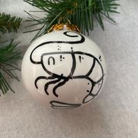 Pallina palla per l'albero di Natale gambero