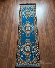 Elegante Tappeto Runner Kilim 100% Cotone 60x240