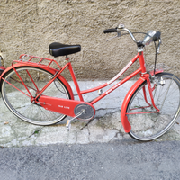 Bici donna rossa tutto funzionante