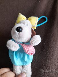 ciondolo da borsetta cane fiocco giallo