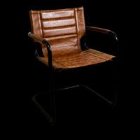 sedie in ferro e pelle vintage 