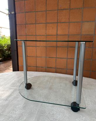 Tavolino in vetro