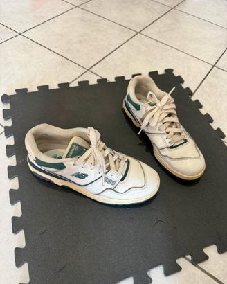 Sneakers new balance taglia 43 bianche e verdi