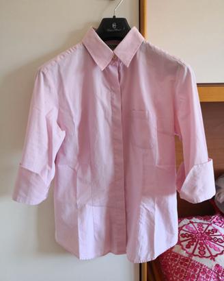 Camicia donna Benetton cotone rosa Tg. M