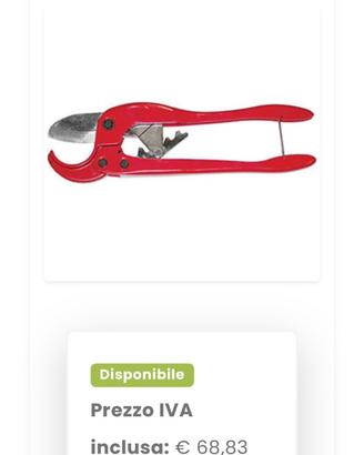 Taglia tubi pvc plastica 2”1/2