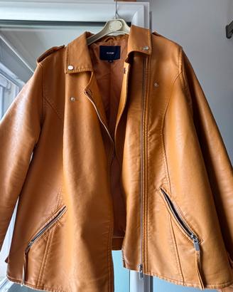 Giacca biker Kiabi color senape - Taglia 50