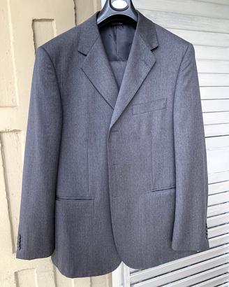 Vestito completo valentino rifinito a mano grigio
