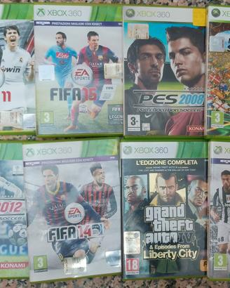 LOTTO STOCK 8 VIDEOGIOCHI XBOX 360, TUTTI ITALIANI