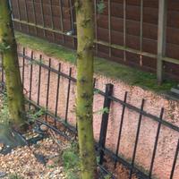 Ringhiera in ferro battuto L330xH55/60 cm