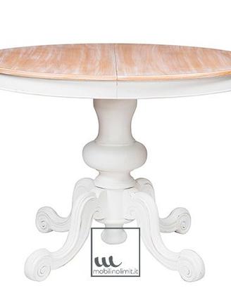 Tavolo rotondo allungabile shabby chic