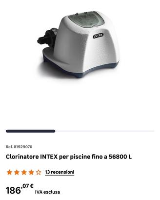 Cloratore per piscina e motore con filtro a sabbia