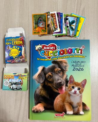 Figurine e cards amici cucciolotti 2026