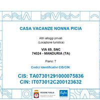 Casa vacanze nonna picia specchiarica (ta)