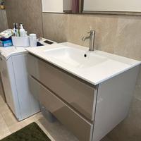 Mobile bagno lavandino sospeso legno laccato