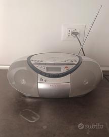 Stereo Boombox Sony CFD-S35CP Radio CD Cassetta 