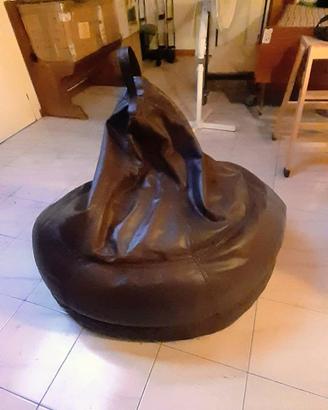 Pouf a sacco in pelle - Natuzzi