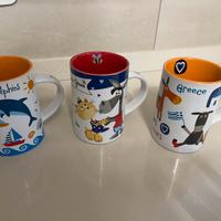 Tazze colorate dalla Grecia.