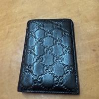 Portafoglio Gucci Signature in pelle nera - origin