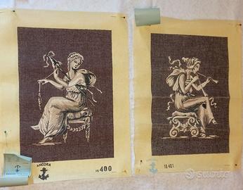 Coppia Canovacci Mezzo Punto Ancora 18400 18401 Fi