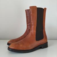 Stivaletti Chelsea in pelle color cognac Vicenza