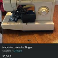 Macchina da cucire singer