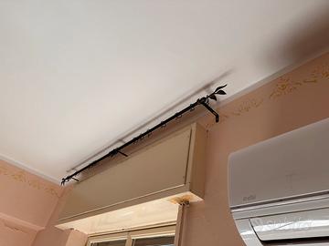 3 bastoni tende in ferro battuto