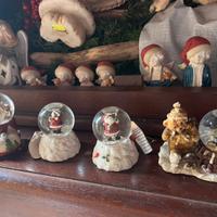 4 Palle di neve natalizia in vetro