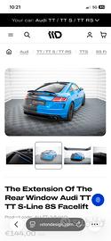 Ala maxton vetro posteriore audi tt