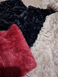 tre sciarpe con cappuccio inserito