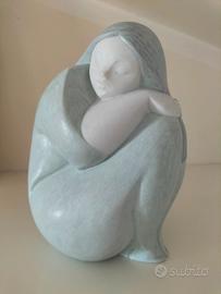 Statuina originale Lladro' bimba luna (8048)