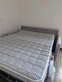 BARETE 3 posti divano letto braccio sottile NUOVO