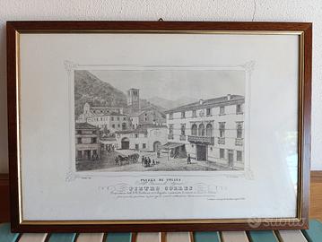 Litografia di  G. Brizeghel - Follina
