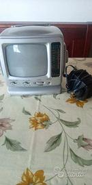 Mini televisore portatile vintage 5.5'' con radio