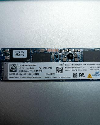 disco NVME Intel Optane H10 32GB + 512GB M2 2280