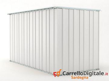 deposito attrezzi giardino 175x307cm 5,4mq bianco