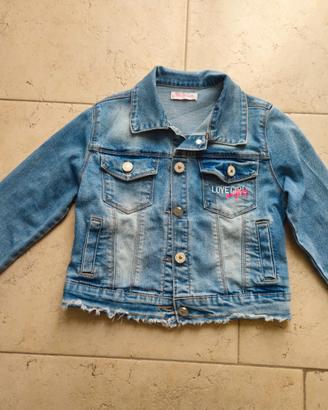 Giubbino jeans bimba 6 anni