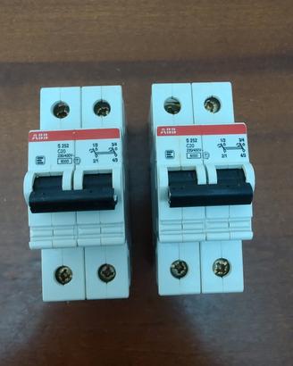 interruttore magnetotermico bipolare ABB S252 C20