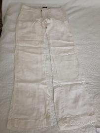 Pantaloni uomo bianchi Nine Lives lino