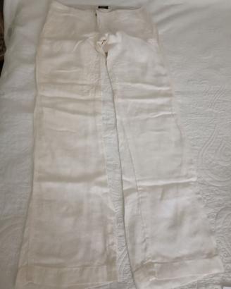 Pantaloni uomo bianchi Nine Lives lino