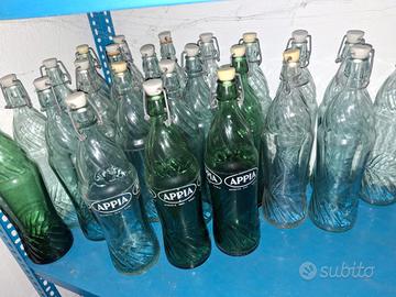Bottiglie vetro spuma appia vintage da collezione