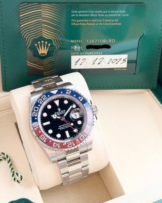 Rolex GMT-Master II Pepsi 2025, Full set, Permute