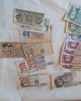 monete e banconote in lire italiane