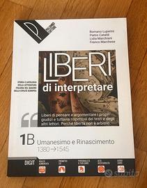9788868895259 Liberi di interpretare 1B Umanesimo