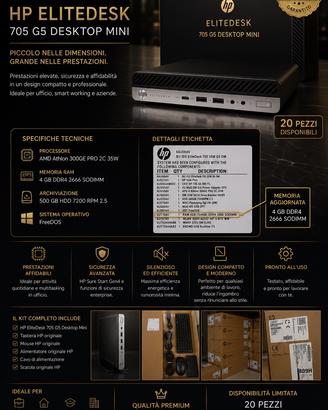 HP ELITEDESK 705 G5 DESKTOPMINI