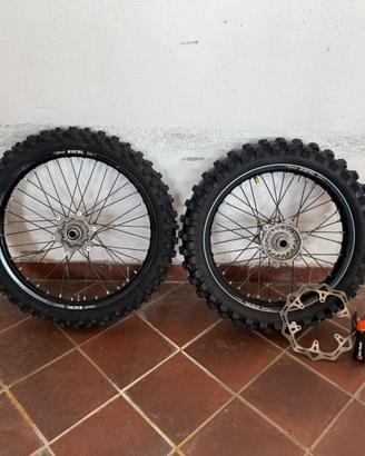 Kit cross ktm +disco freno + sposta pinza